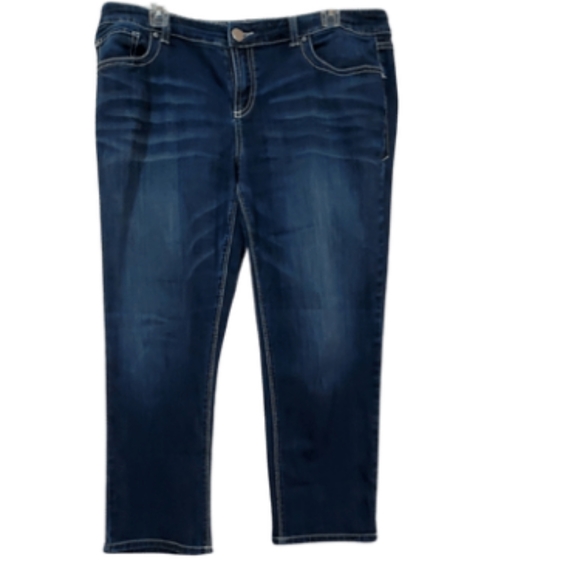 INC International Concepts Denim - INC Denim straight leg capris size 14